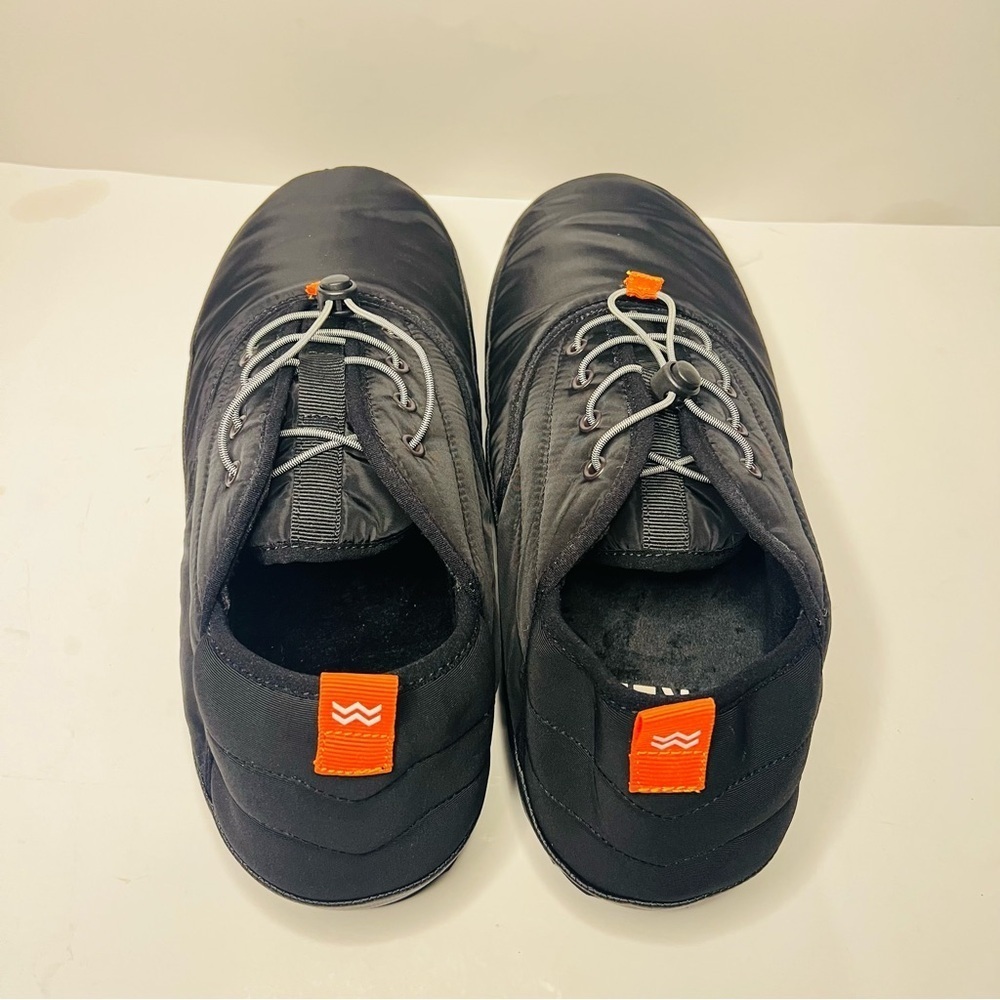 Wren Fireside Black Hybrid Slippers Sz Large 12/13
